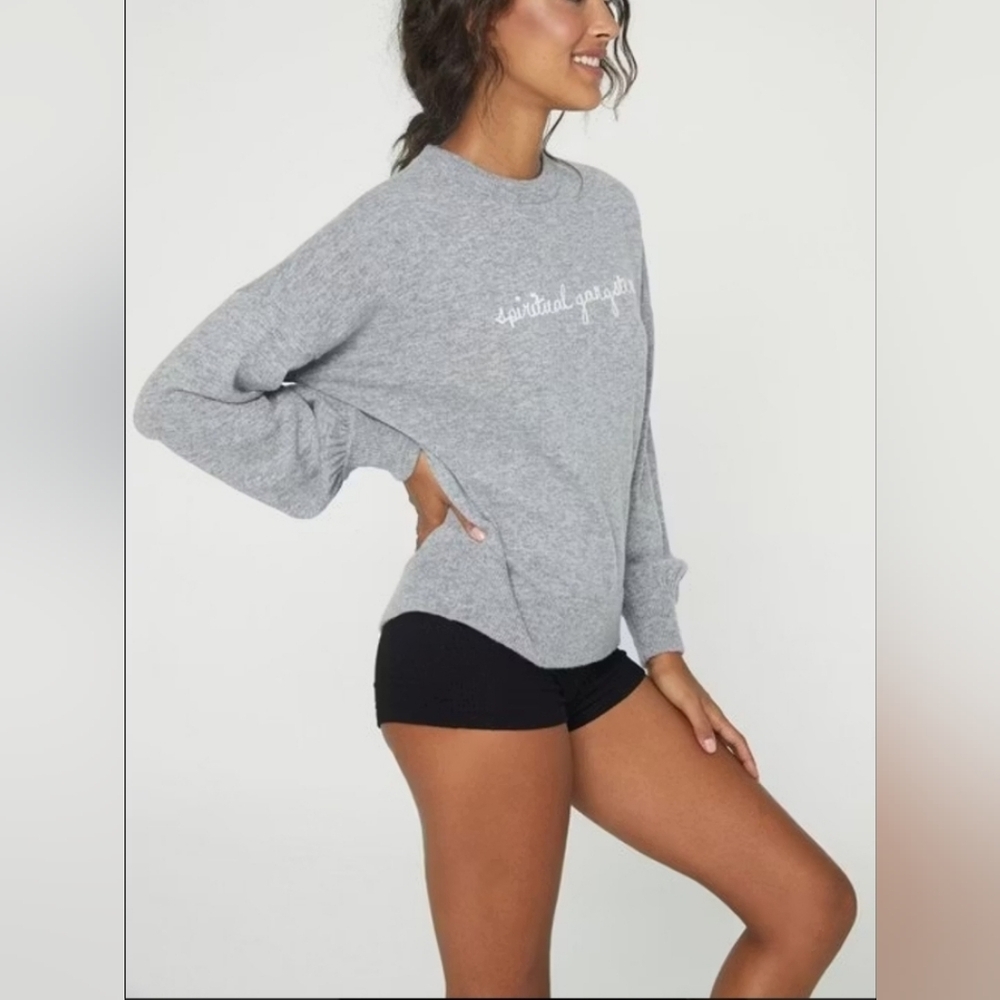 Cashmere Spiritual Gangster Logo-Embroidered Sweater - Picture 2 of 9